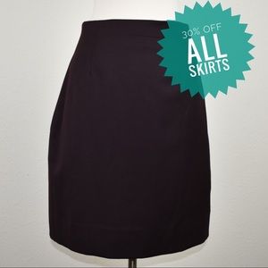 Lori Hood Purple Pencil Skirt Size ~ M